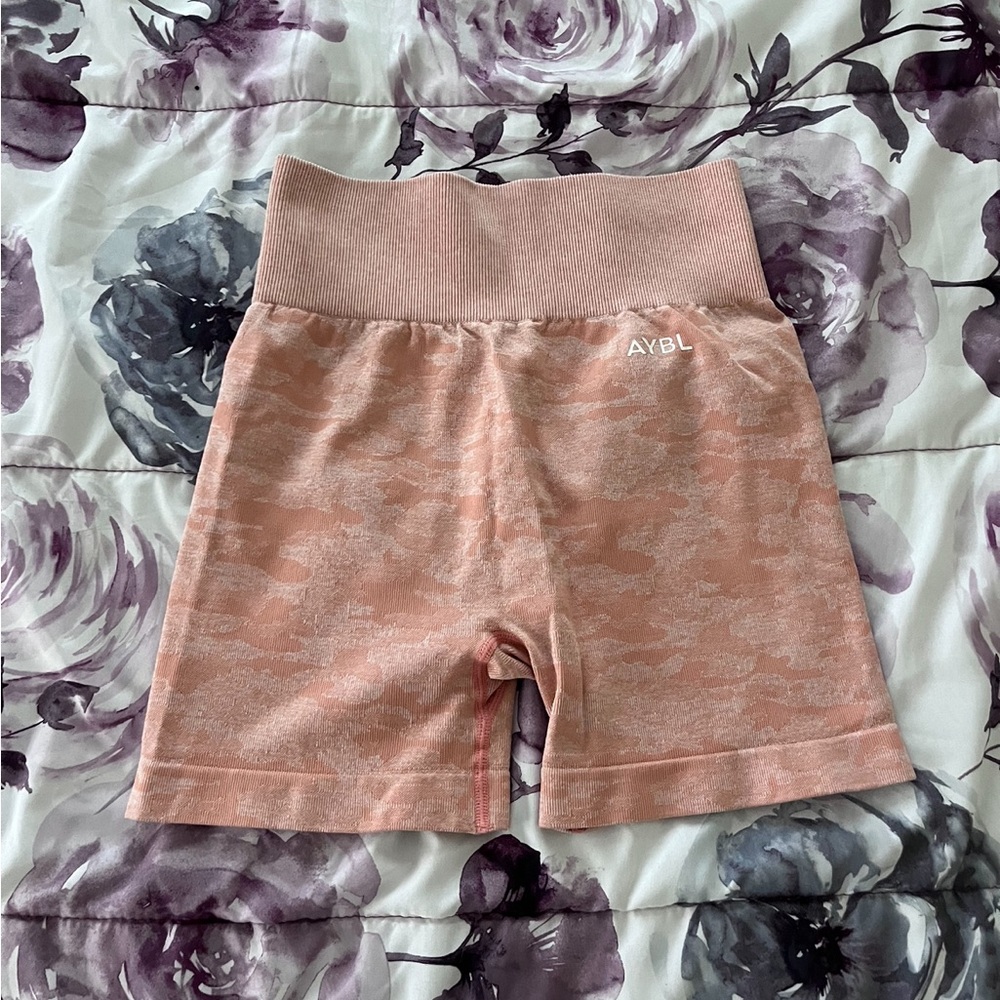 Pink biker shorts